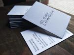 Premium Letterpress Painted Edge Business Cards , Construction Business Cards
