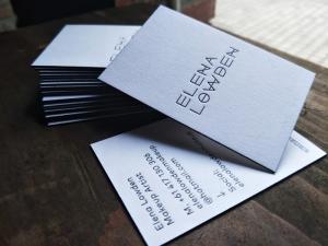 Quality Premium Letterpress Painted Edge Business Cards , Construction Business Cards wholesale