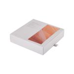 White Cosmetic Drawer Box Packaging Skin Care Serum With Ribbon Handle
