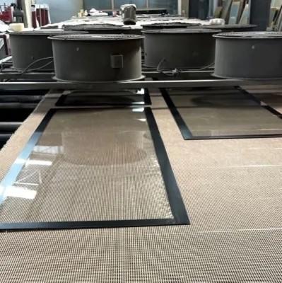 Silk Screen Ceramic Frit Flat Tempered Printing Glass for Hotel Shower