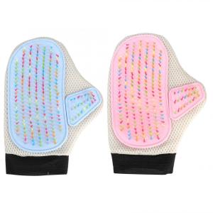 Quality Deshedding Glove Curved Massage Needles For Cat / Dog Pet Cleaning wholesale
