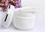 Silver Edge White Face Cream Containers Pp Plastic Material 20g 50g 100g 250g