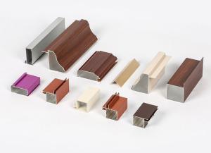 Quality 0.7mm Wood Grain 6061 Aluminum Extrusion For Kitchen Cabinet wholesale