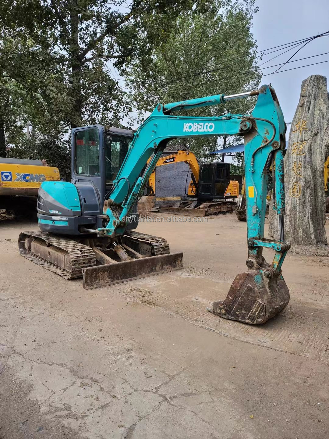 Second Hand Shensteel SK55SR Excavator Speed King 243KW Power 0.21m3 Bucket Capacity