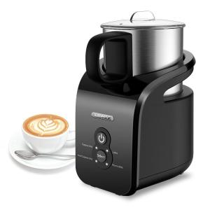 Quality White Espresso Milk Frother 200W 4 In 1 , Automatic Electric Coffee Foam Maker wholesale