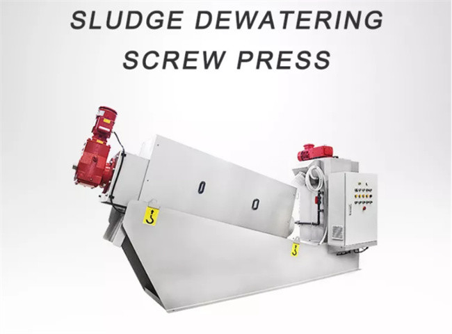 34m3/H No Clogging Screw Volute Press For Sludge Dewatering Equipment Low Energy