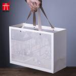 Custom Logo UV Packaging Sliding Drawer Gift Boxes White Cardboard Gift Box