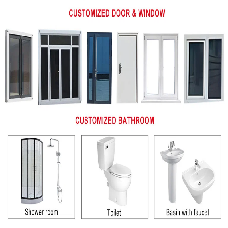 Workshop Warehouse Construction Office Container Houses Modern Modular Mini 3 Bedrooms