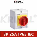 25A 3P 230V 440V Waterproof Rotary Isolator Switch IP65 IEC standard