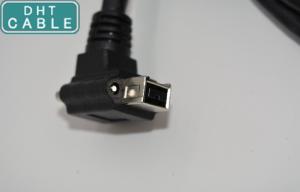 Quality Right Angle 90 Degree IEEE 1394 Firewire Cable , Industrial Camera IEEE 1394B Cable wholesale