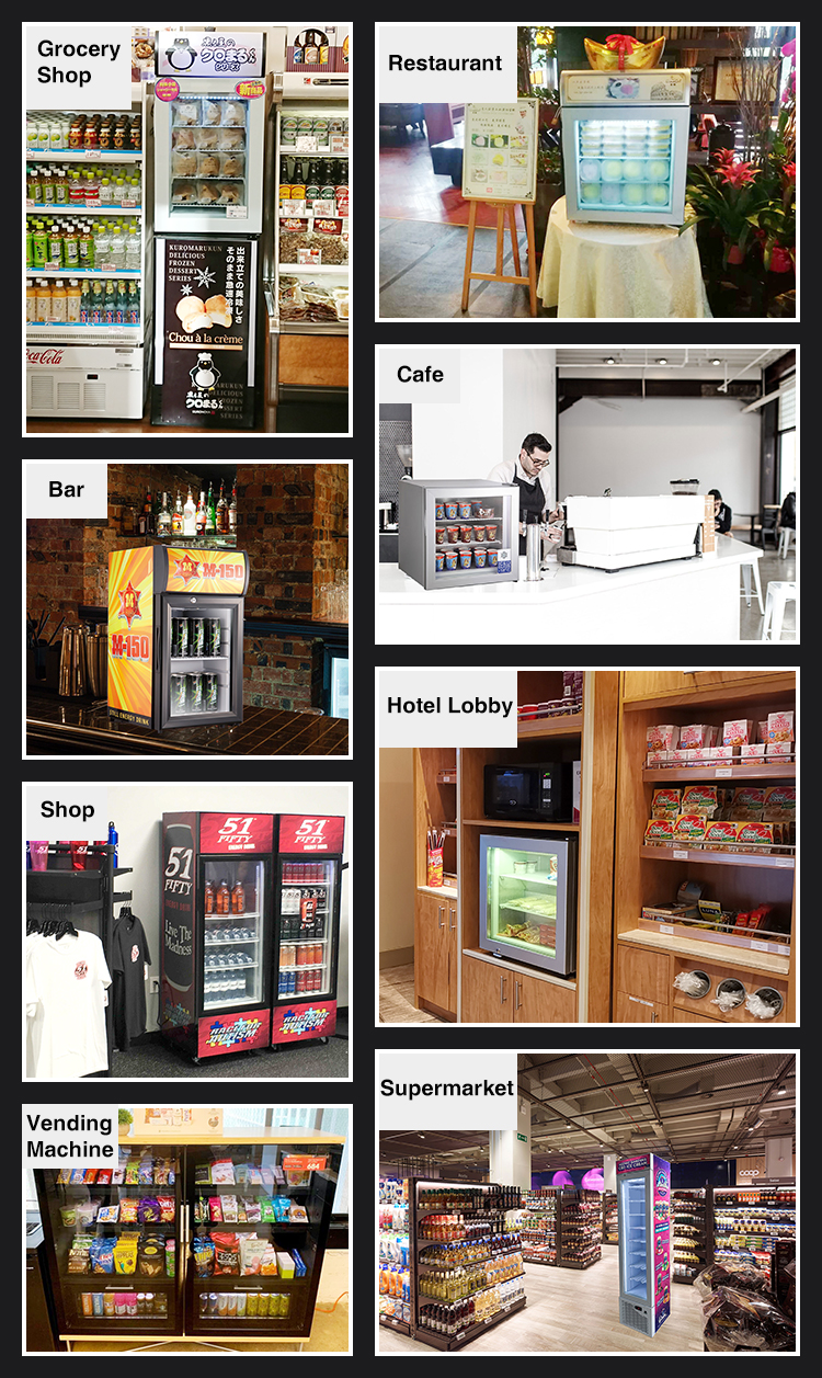 Mini Glass Door Display Freezer