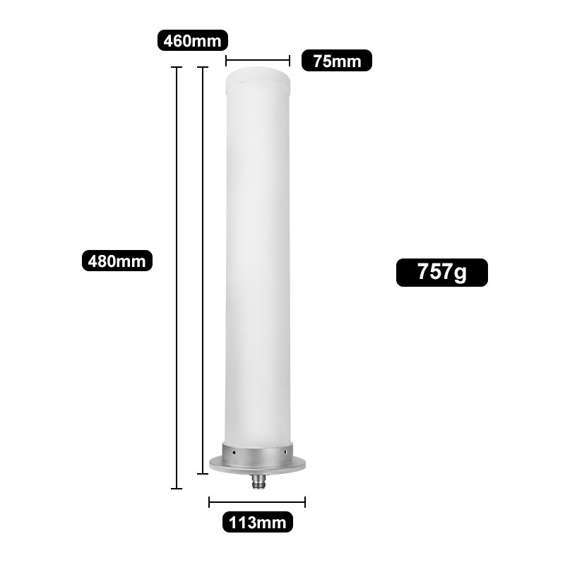 Outdoor 1550-1620 MHz 100W Circular Polarization Omnidirectional Antenna for Wireless Monitoring and Communications