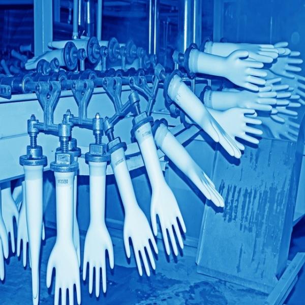 Small Nitrile Glove Manufacturing Machine Rubber Latex Surgical Glove Production