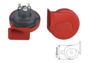 Quality EST1011 Red Car Horn Replacement for boat truck , Snail Horn 510Hz 110DB Dia 90mm 3.7A wholesale