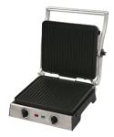 Stainless Steel Top Housing Home Panini Grill With Drip Tray , Removable Plate