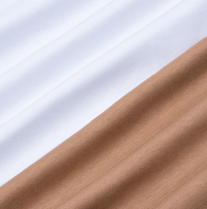 Smooth Solid Sweatshirt Fabric High Density Weaving 100% Cotton Material