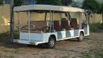 Without Door Sightseeing Bus Electric 14 Seats Mini Bus Without Air Conditioner