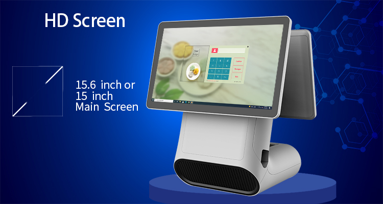 SDK Function 15.6" Full HD 1080P Dual Screen Self-Service Machine with Thermal Printer