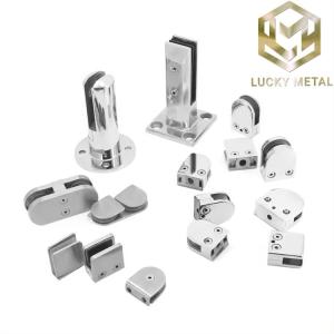 Quality Stainless Pool Fencing Rectangle Glass Railing Spigot Standing Glass Clamp wholesale