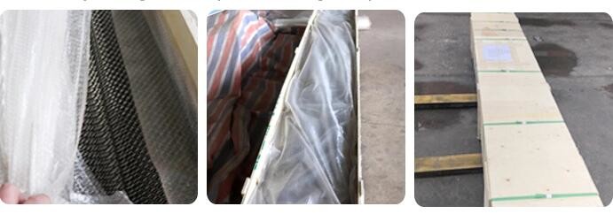 Straight Bend Type Aluminum Crimped Cladding Woven Wire Mesh