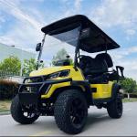 Prestigious Four Seater Golf Cart Advanced Suspension System Luxurious Seating