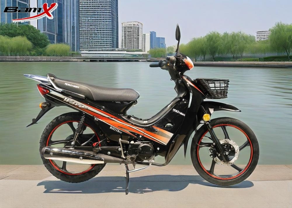 110cc 4-Stroke Wave Cheap Gasoline Motorcycle Air Cooling Single Cylinder Engine High Quality Motorcycle