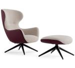 Designer Classic Furniture Fiberglass Lounge Chair Cloth Rotating Mad Joker