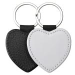Personalized Lychee Grain Sublimation Leather Keychain Pendant Sublimation Blank