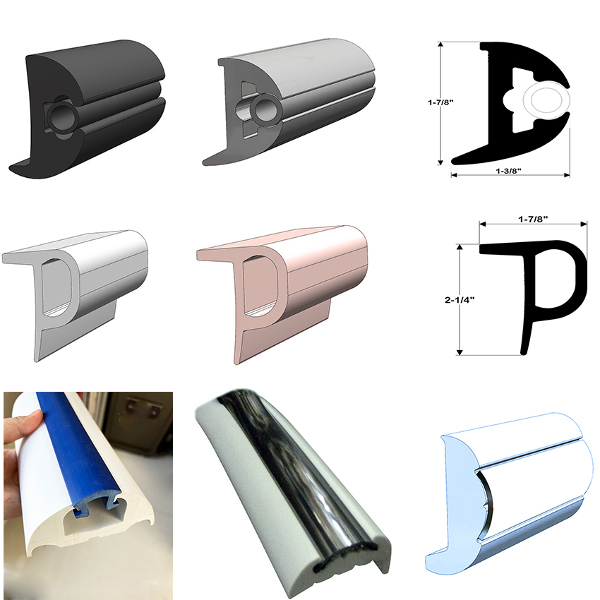 P Type Dock Edging Fender for Boat Rub Rail Bumper Fender As Customers' Requirements