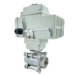 Stainless Steel Automatic Electric Actuator Motorised 3PC SS316 SS304 Ball Valve
