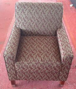 Quality Hotel fabric lounge chair with ottoman ,single sofa LC-0009 wholesale
