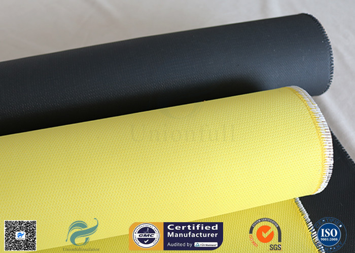 C-glass 590g Satin Weave Silicone Coated Fiberglass Fabric Welding Curtain 0.45mm