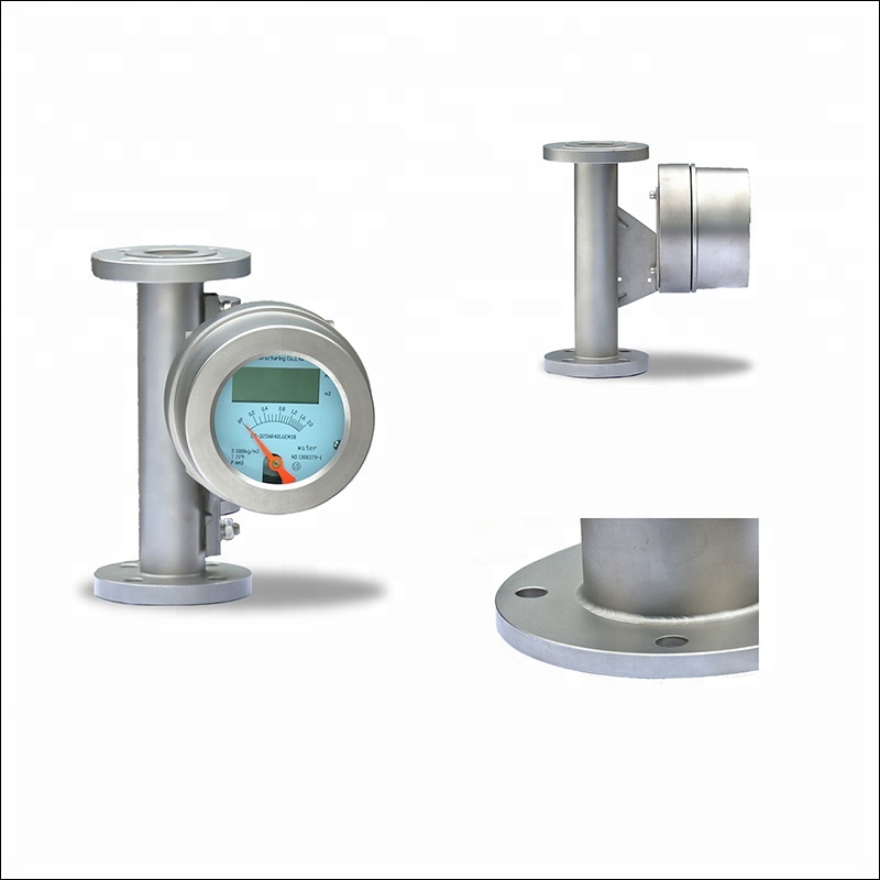 Low Flow Rate Rotameter Gas Flow Meter Flange Connection For Industrial
