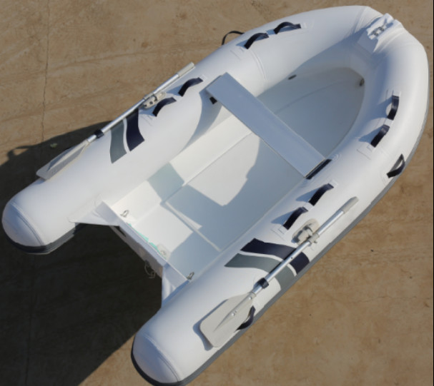 2022 new Fiberglass hull inflatable tube PVC simple boat 270 rib boat cheap