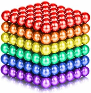 Quality Rainbow Colorful Neodymium Cube Magnetic Balls 216pcs 512pcs 1000pcs wholesale