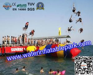 Quality Playing Inflatable Water Catapult Blob / Trampolines 5 Years Warranty wholesale