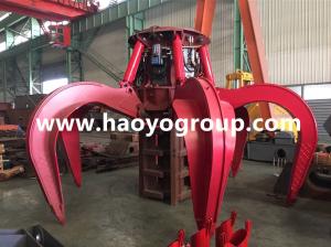 Quality 10m3 waste garbage Handling Electro hydraulic orange peel grab bucket wholesale