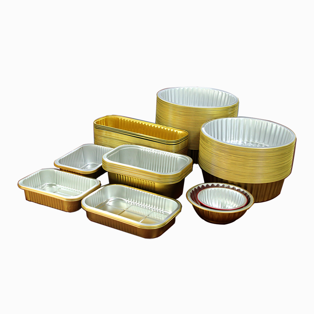 Environmental Friendly Process Type Pulp Moulding Disposable Aluminum Foil Food Container