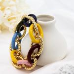 Rainbow Color Luxury Men Infinity Bracelet Alloy Beaded Bracelets Jewelry