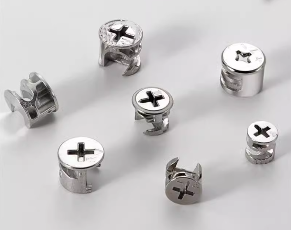 Smooth Furniture Assembly Zinc Alloy 10 Connectors Plug Mini Fix Cabinet Connector Cam Lock for Quick and Easy Assembly