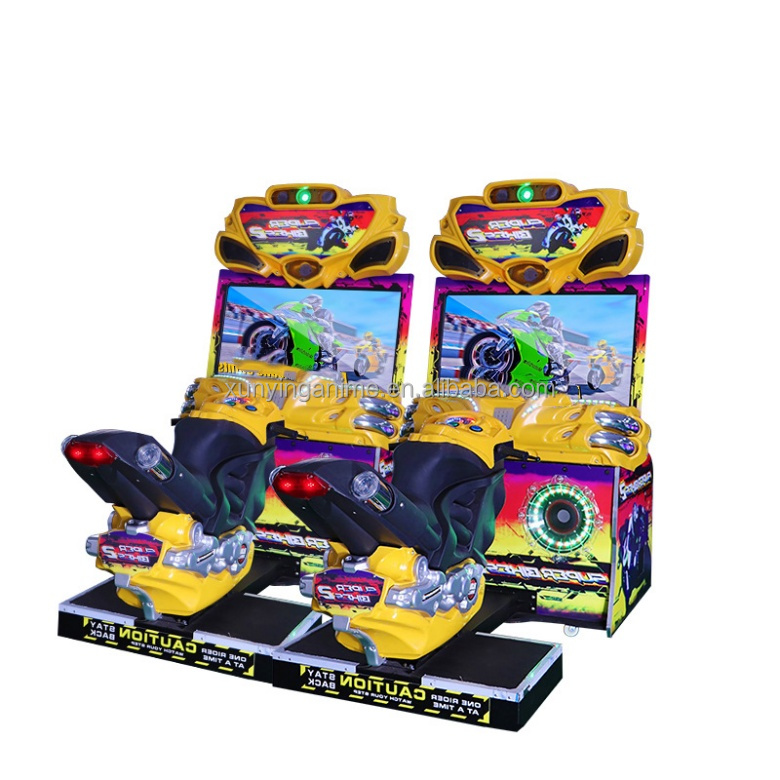 3D Video Arcade Motorcycle Racing Arcade Machine 2 Player CE Certificated