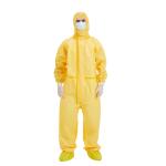 65gsm Hazmat Coverall Suit , Chemical Resistant Coveralls silicon free