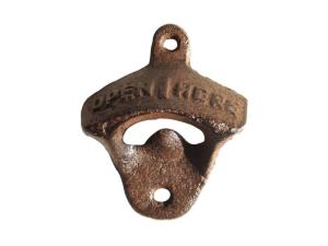 Quality Cool Innovative Cast Iron Folk Art Open Here Bar Wall Mounted Unique Beer Bottle Opener wholesale