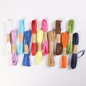 Quality Eco Friendly 10m Paper Rope Dark Blue Twisted Raffia Cord ISO9001 wholesale