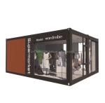 Wall 100mm Wave Sandwich Panel Hotel Container Store Customizable Flat Packaging