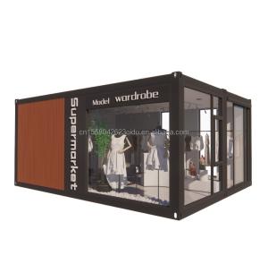 Quality Wall 100mm Wave Sandwich Panel Hotel Container Store Customizable Flat Packaging Quick Installation Prefabricated House wholesale