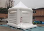 5x4m commercial grade adults white wedding bouncy castle with steeple shape top
