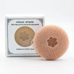 Charcoal Round Face Sponge 100% Natural Konjac Facial Cleansing Sponge