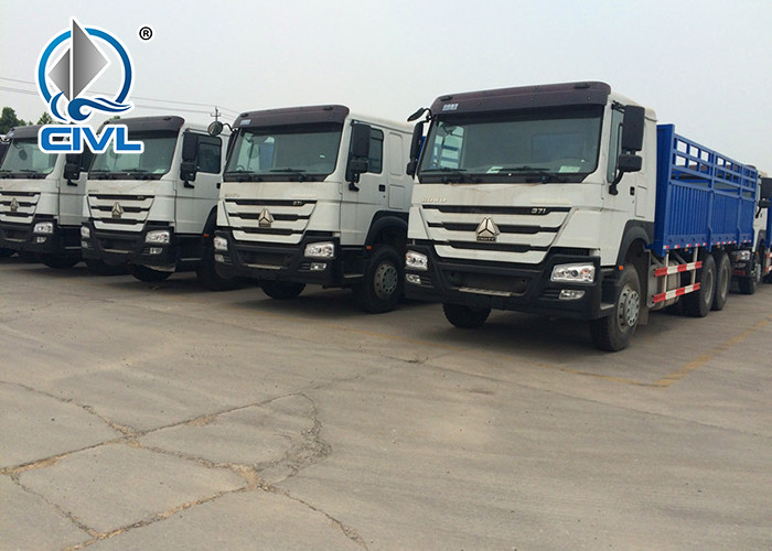 Howo EuroII Heavy Cargo Trucks 336HP 371HP 1200R20 Tire 6x4 Fence Side Wall Cargo Truck