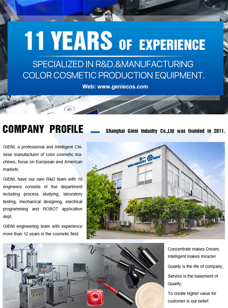 7KW PLC Control Lip Gloss Machine Filler , Rotary lip gloss tube filler